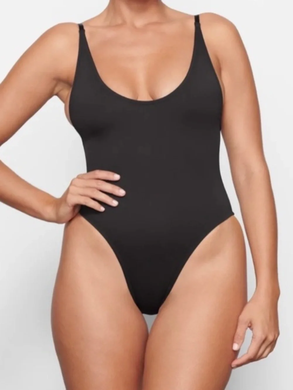 SKIMS Signature Swim Scoop Neck One-piece